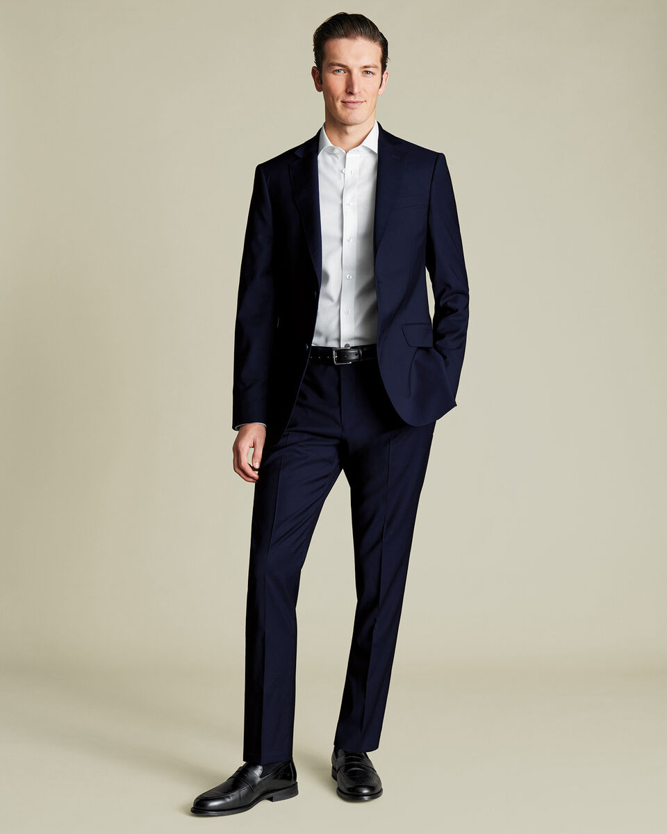 Italian Suit Jacket - Dark Navy