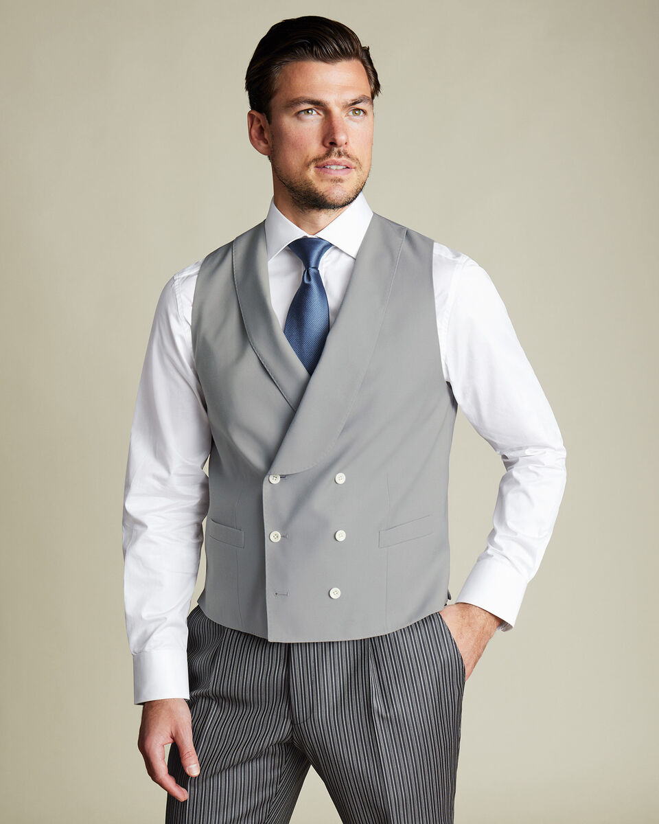 Morning Suit Vest - Light Gray