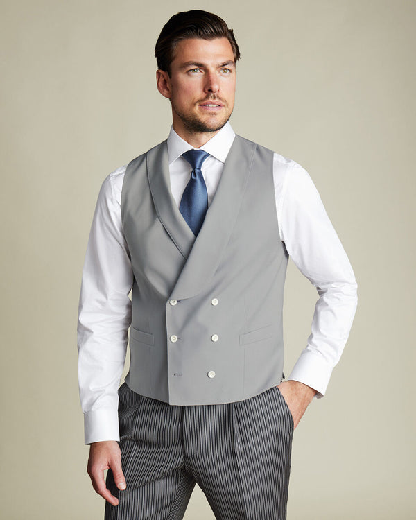 Morning Suit Vest - Light Gray