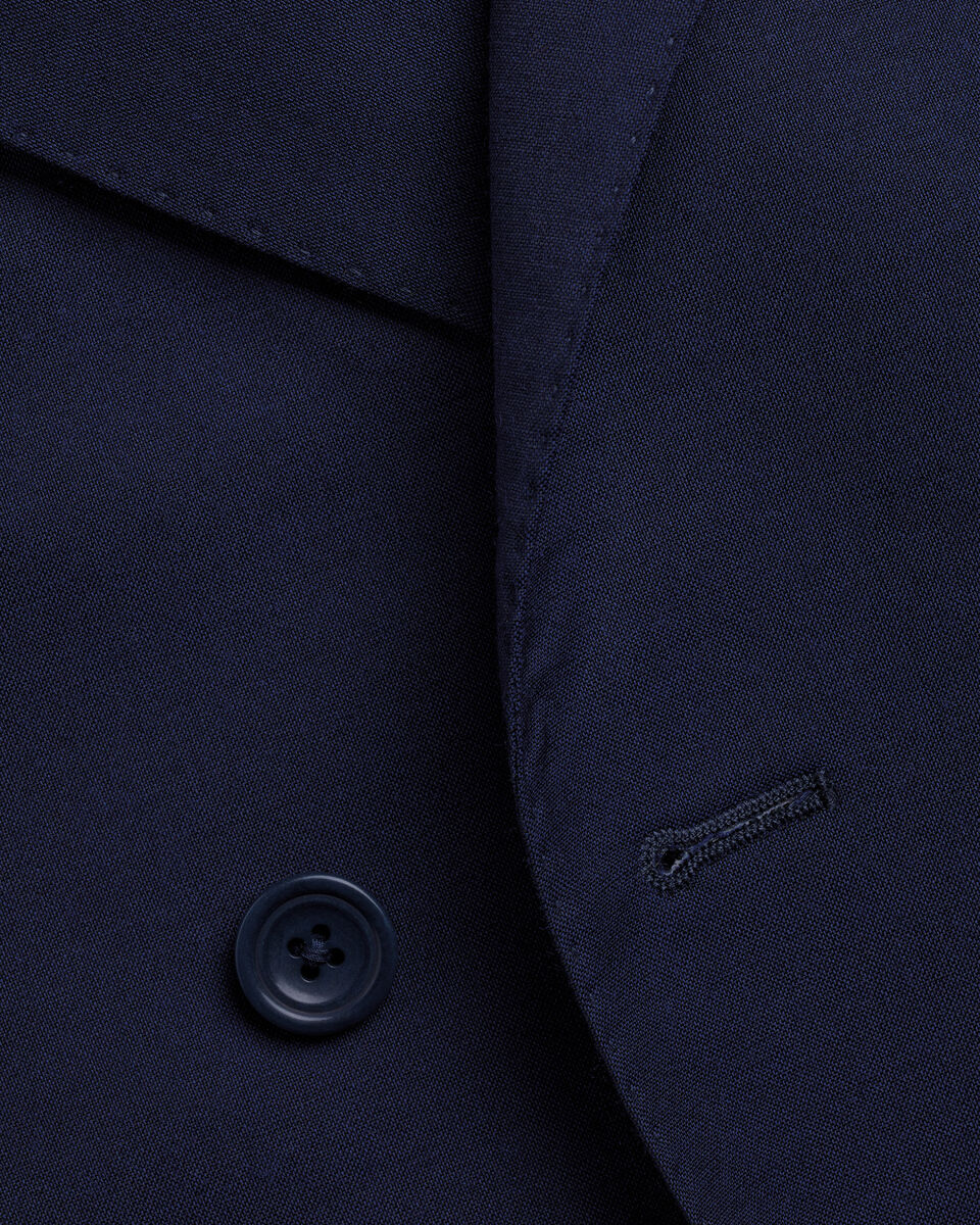 Double Breasted Italian Luxury Suit Jacket - Dark Navy Secondary image