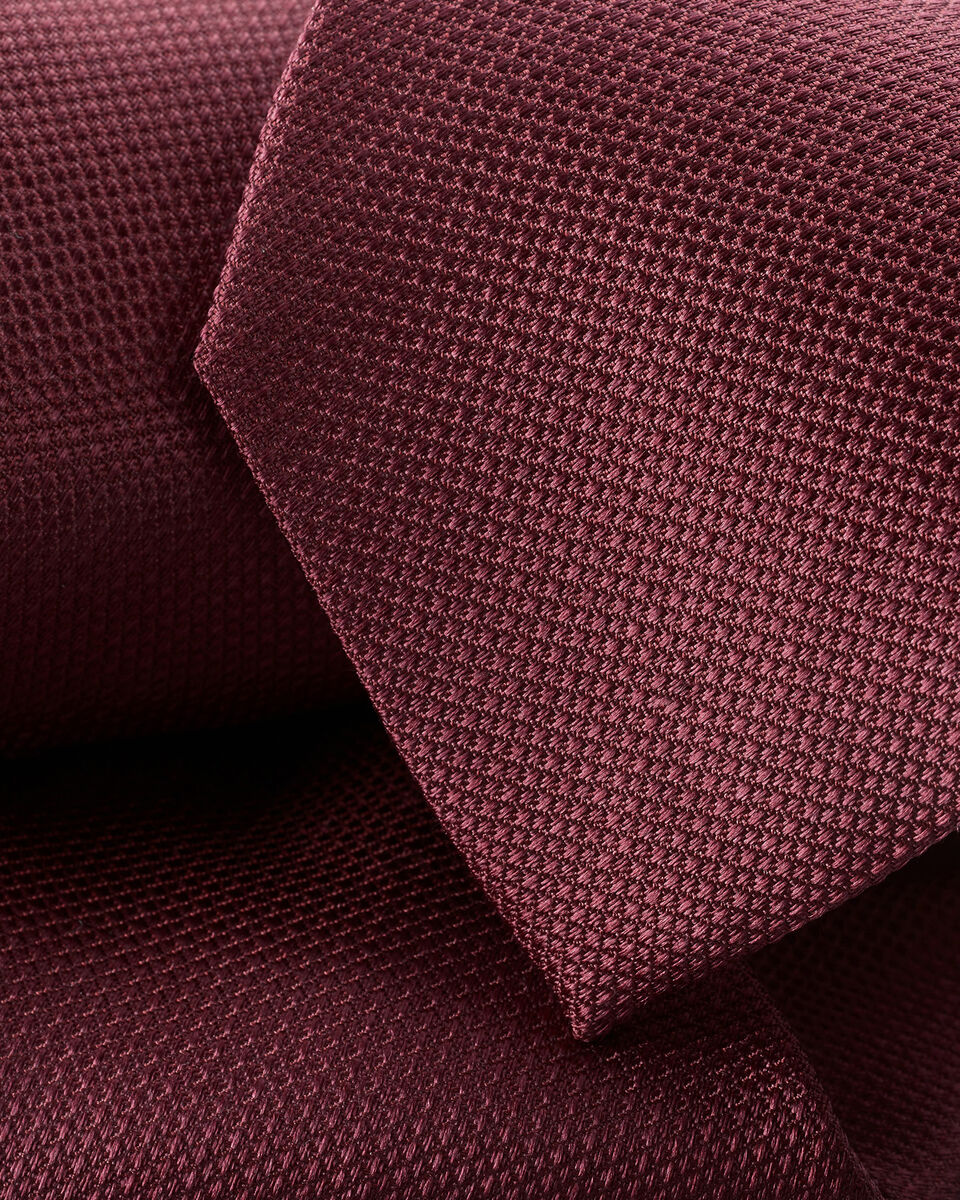 Silk Tie - Burgundy Red Secondary image