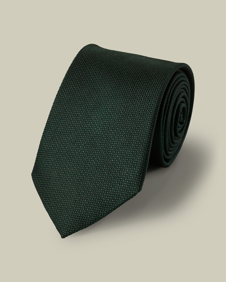 Stain Resistant Tie - Dark Green Main image