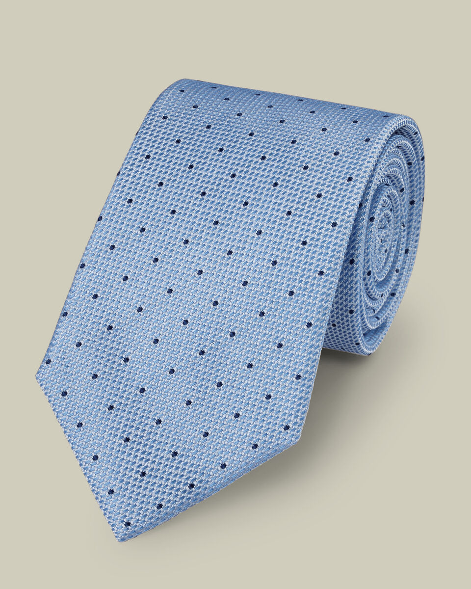 Spot Tie - Sky Blue & French Blue Main image