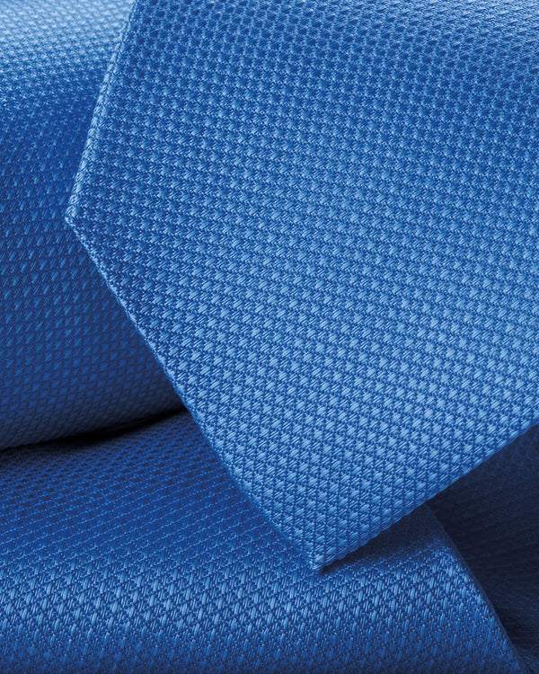 Silk Textured Tie – Cobalt Blue