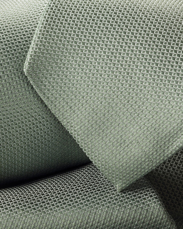 Silk Textured Tie – Sage Green