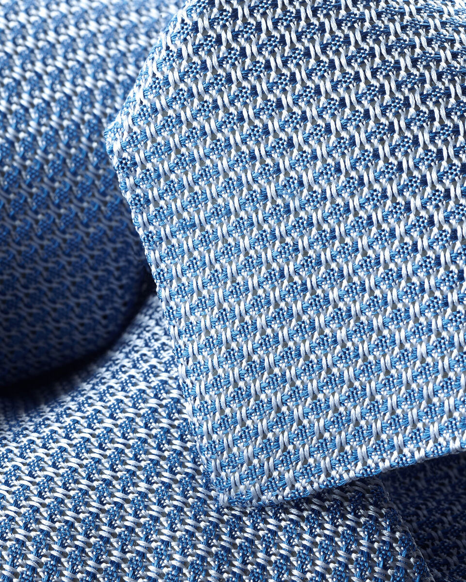 Silk Grenadine Tie - Light Blue
