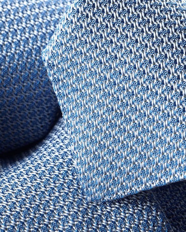 Silk Grenadine Tie - Light Blue
