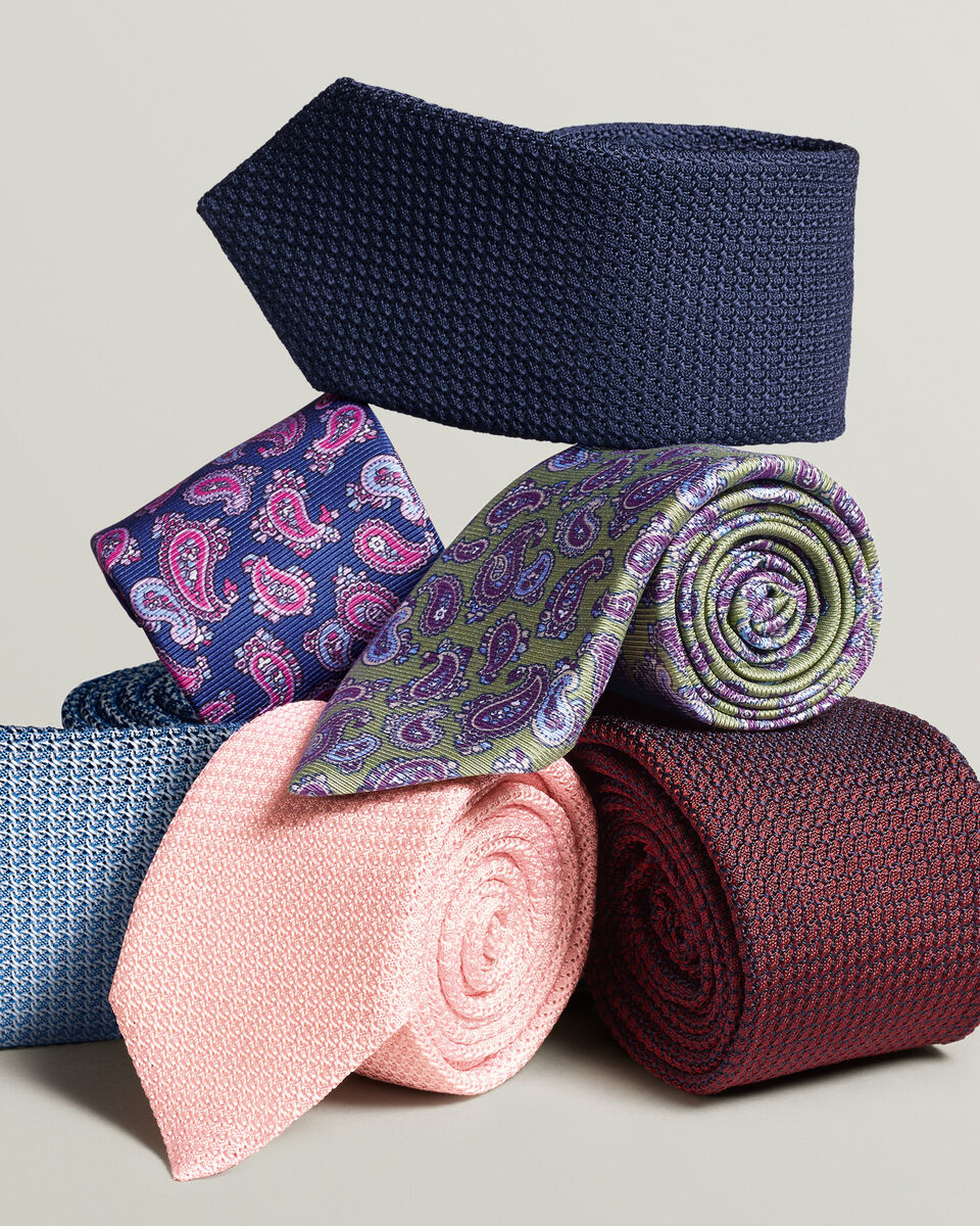Silk Grenadine Tie - Light Blue