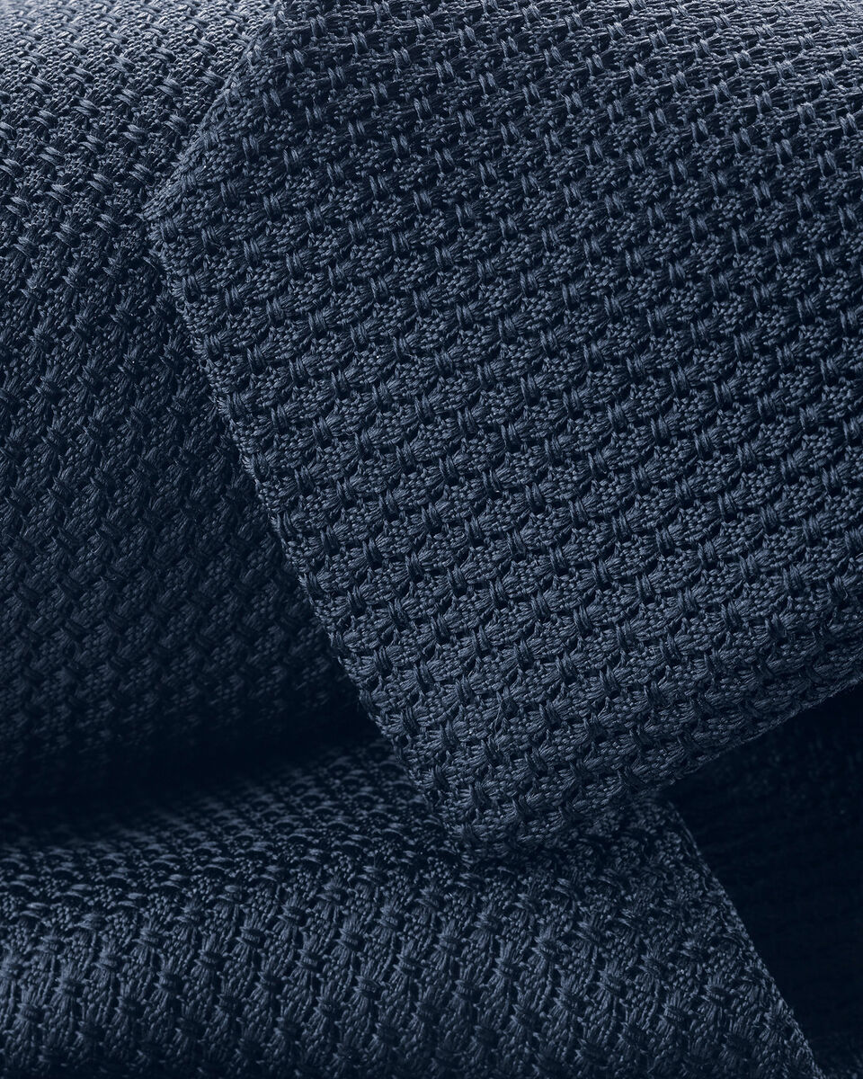 Silk Grenadine Tie - Petrol Blue