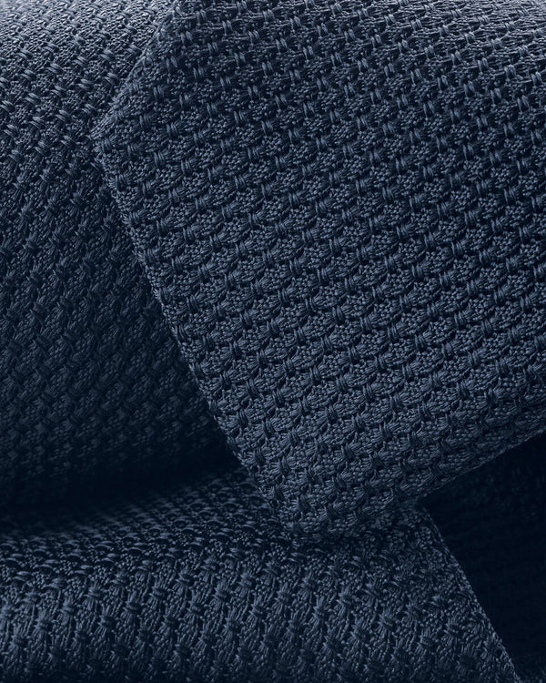 Silk Grenadine Tie - Petrol Blue