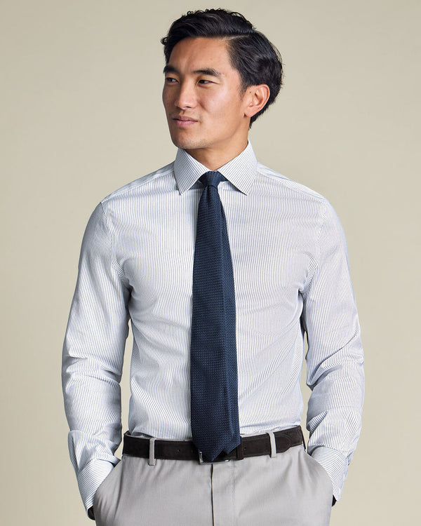 Silk Grenadine Tie - Petrol Blue