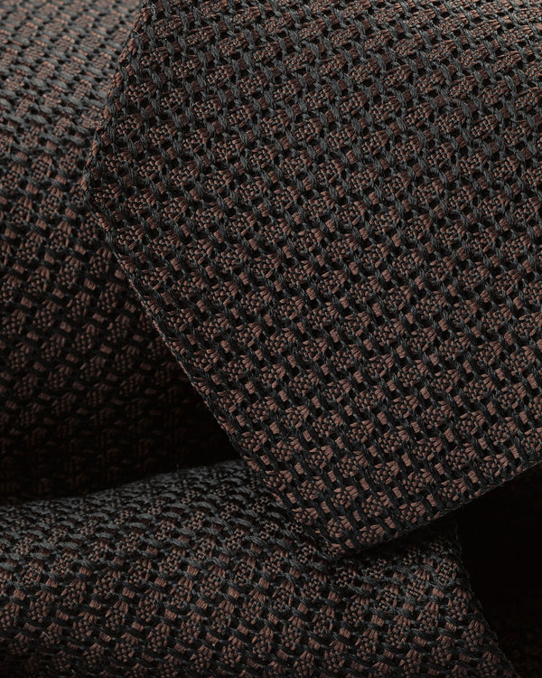Silk Grenadine Tie – Chocolate Brown