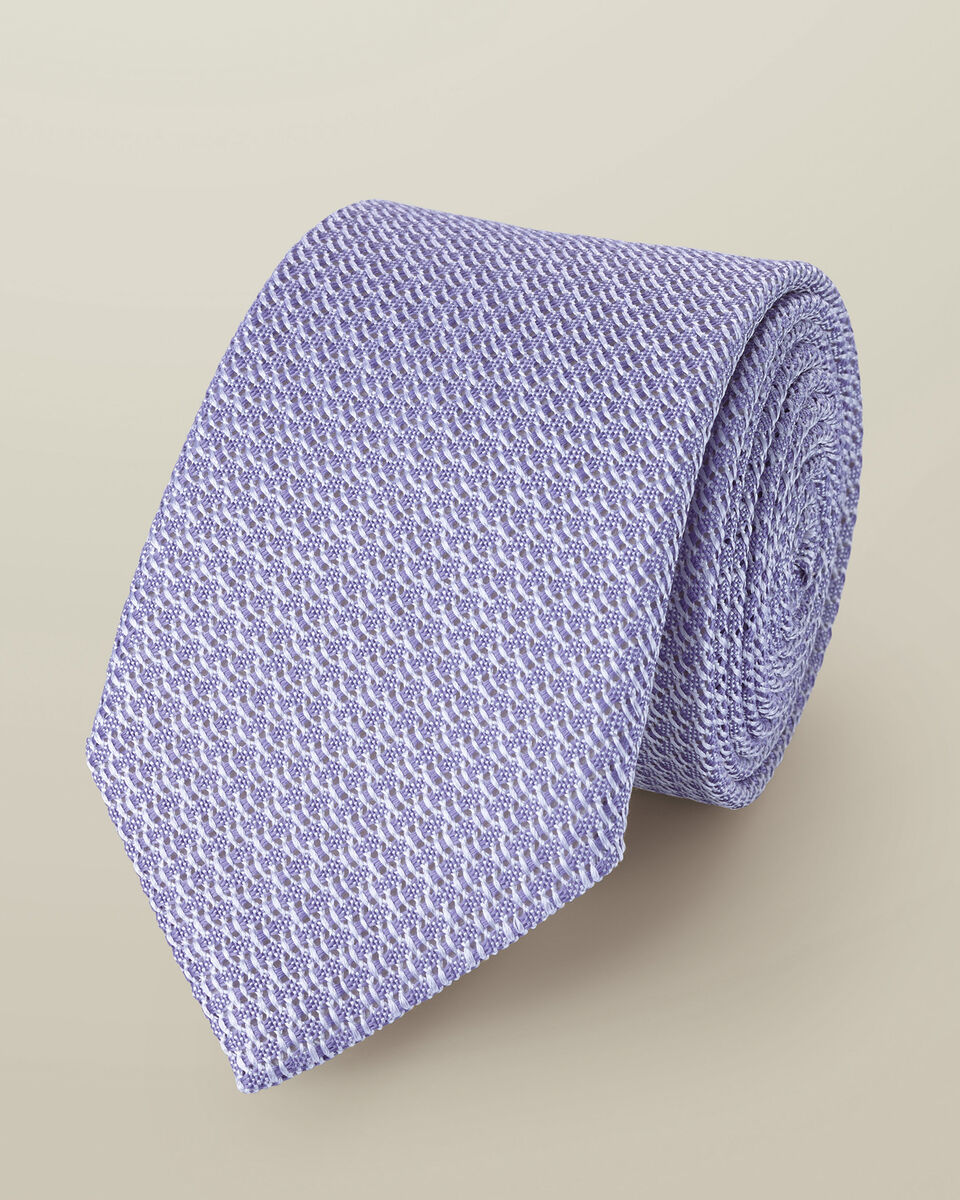 Silk Grenadine Tie - Lilac