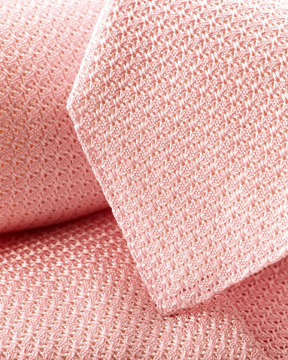 Silk Grenadine Tie – Light Pink
