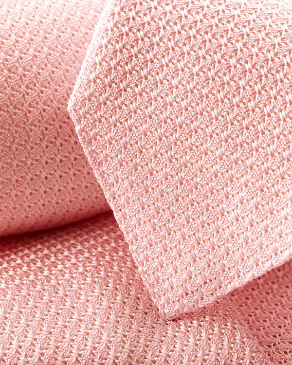 Silk Grenadine Tie – Light Pink