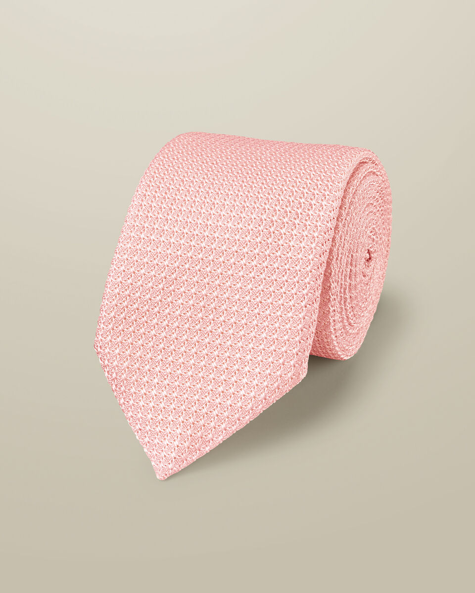 Silk Grenadine Tie – Light Pink