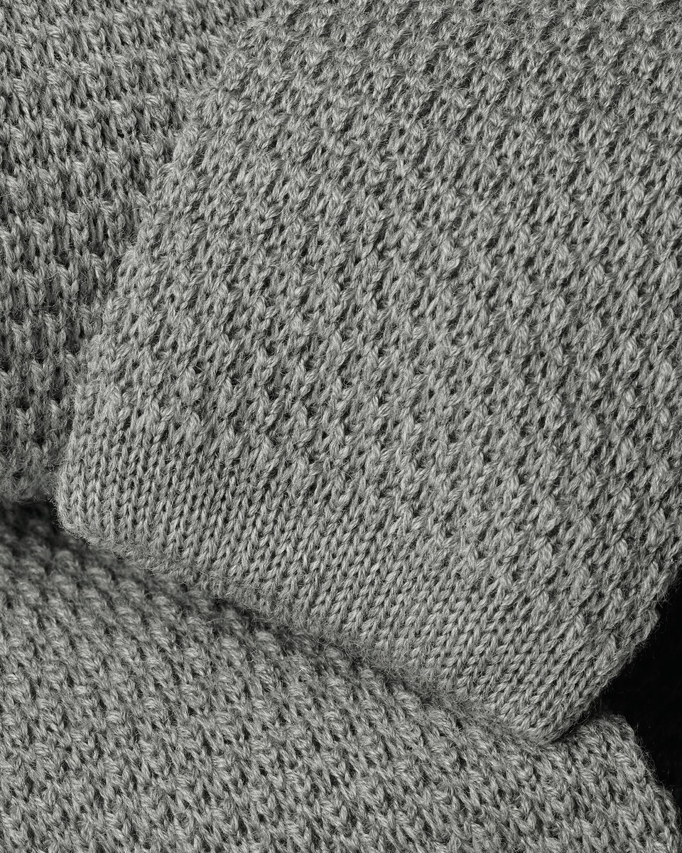 Knitted Wool Slim Tie - Gray