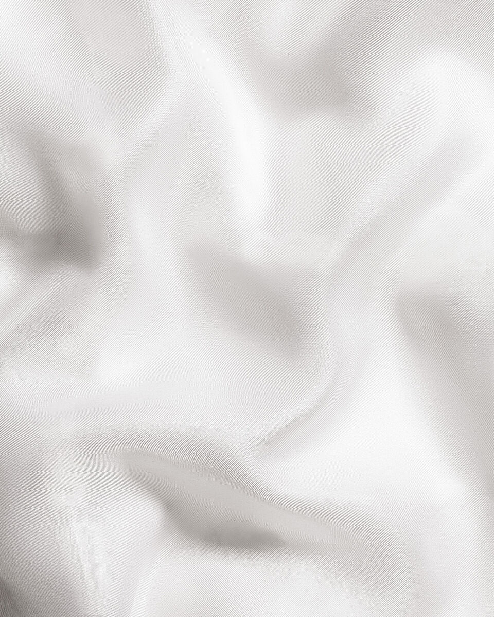Silk Evening Pocket Square - White Secondary image