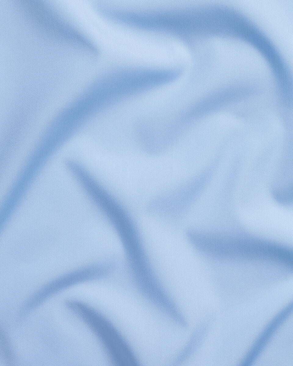 Cotton Pocket Square - Sky Blue Secondary image