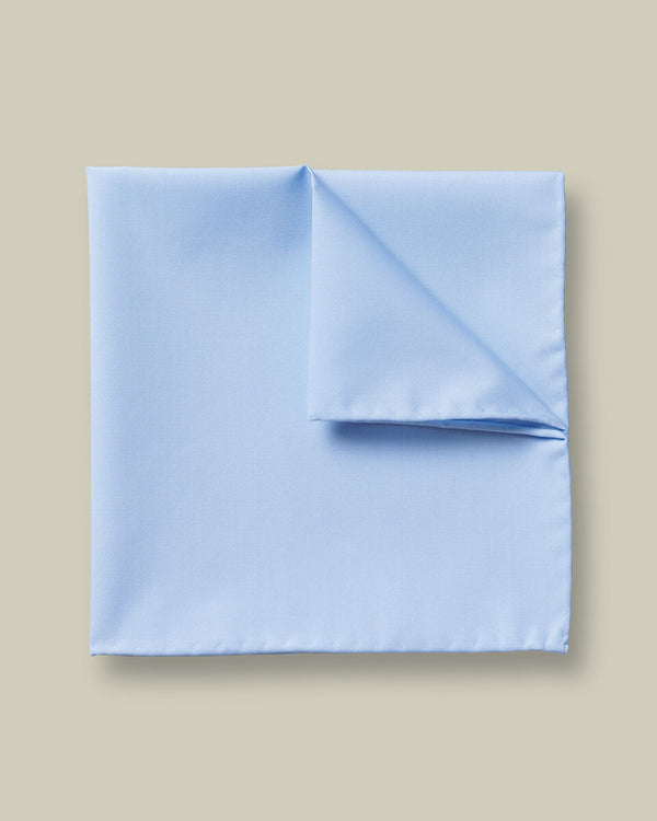 Cotton Pocket Square - Sky Blue
