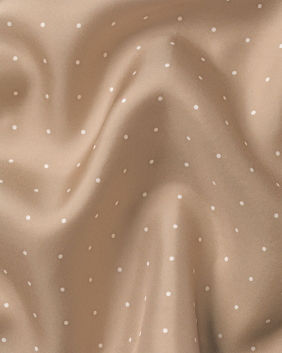 Silk Spot Pocket Square – Tan