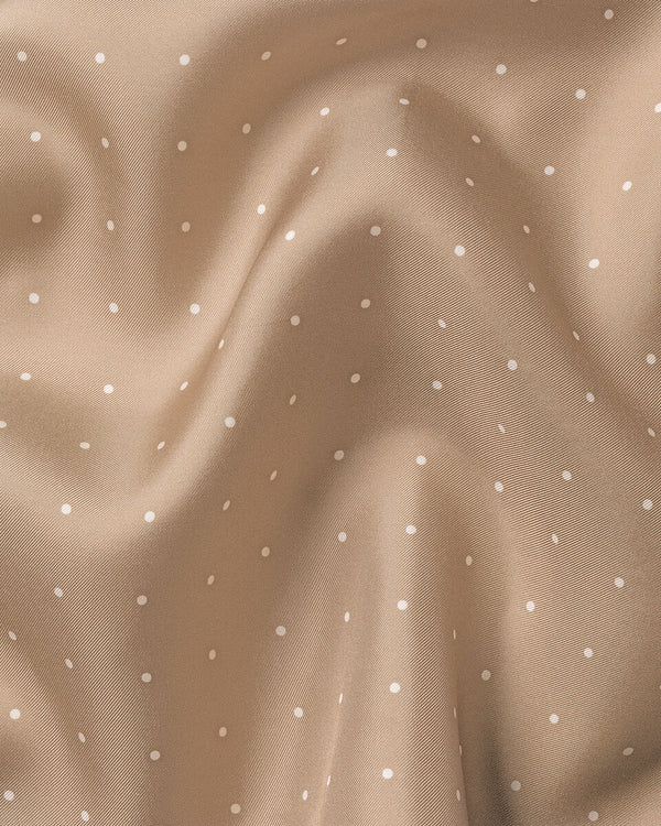 Silk Spot Pocket Square – Tan