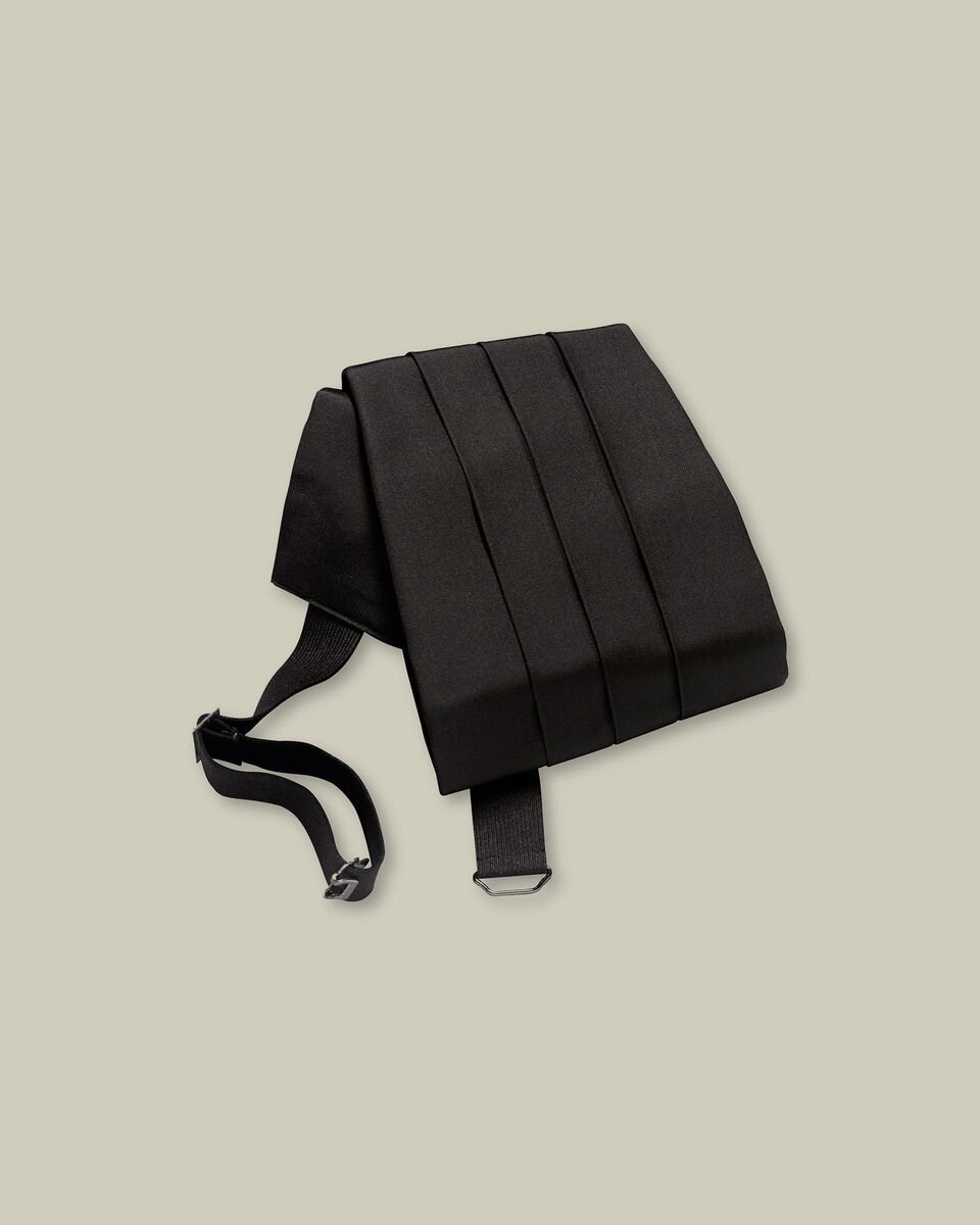 Silk Cummerbund - Black Main image