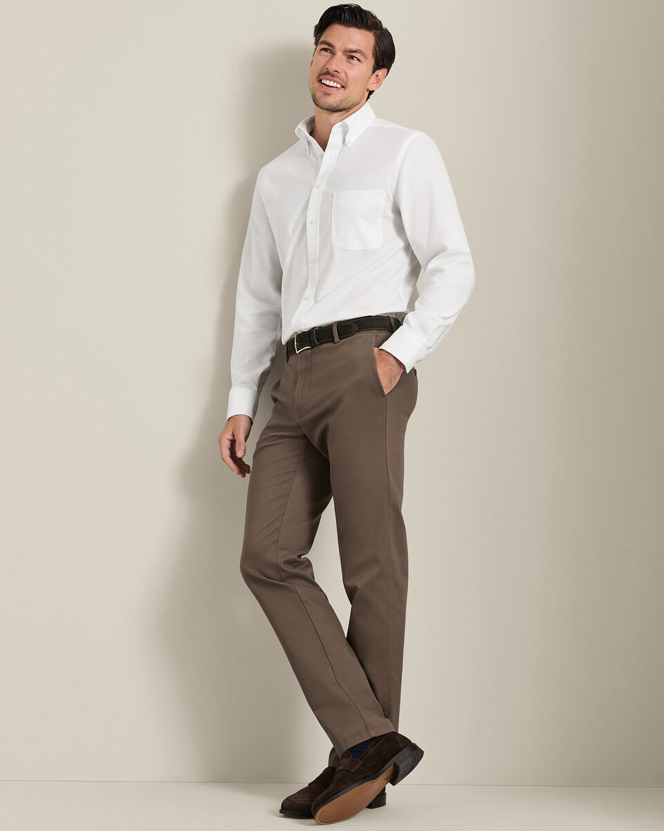 Ultimate Non-Iron Chinos - Mocha Main image
