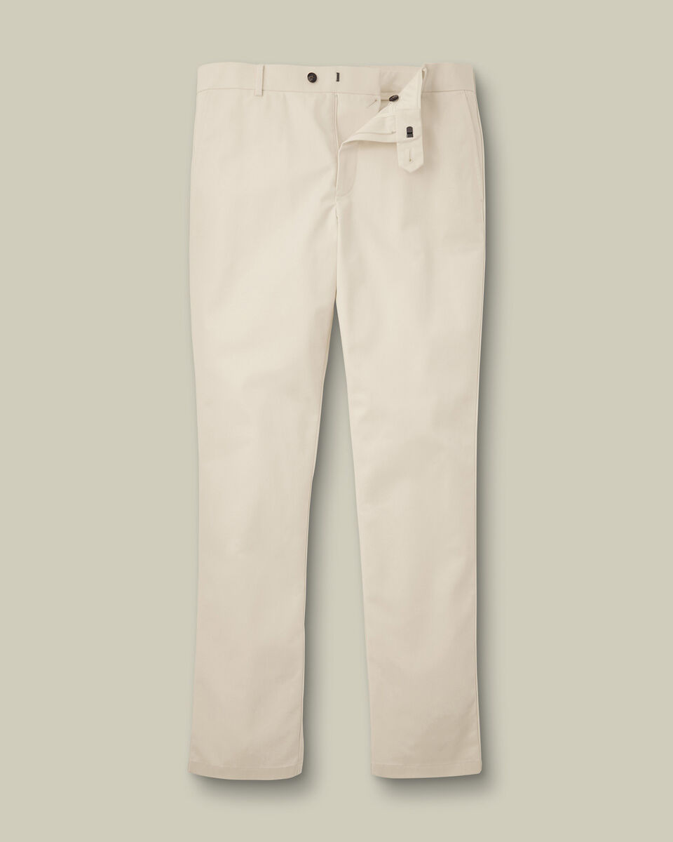 Ultimate Non-Iron Chinos - Ivory Secondary image