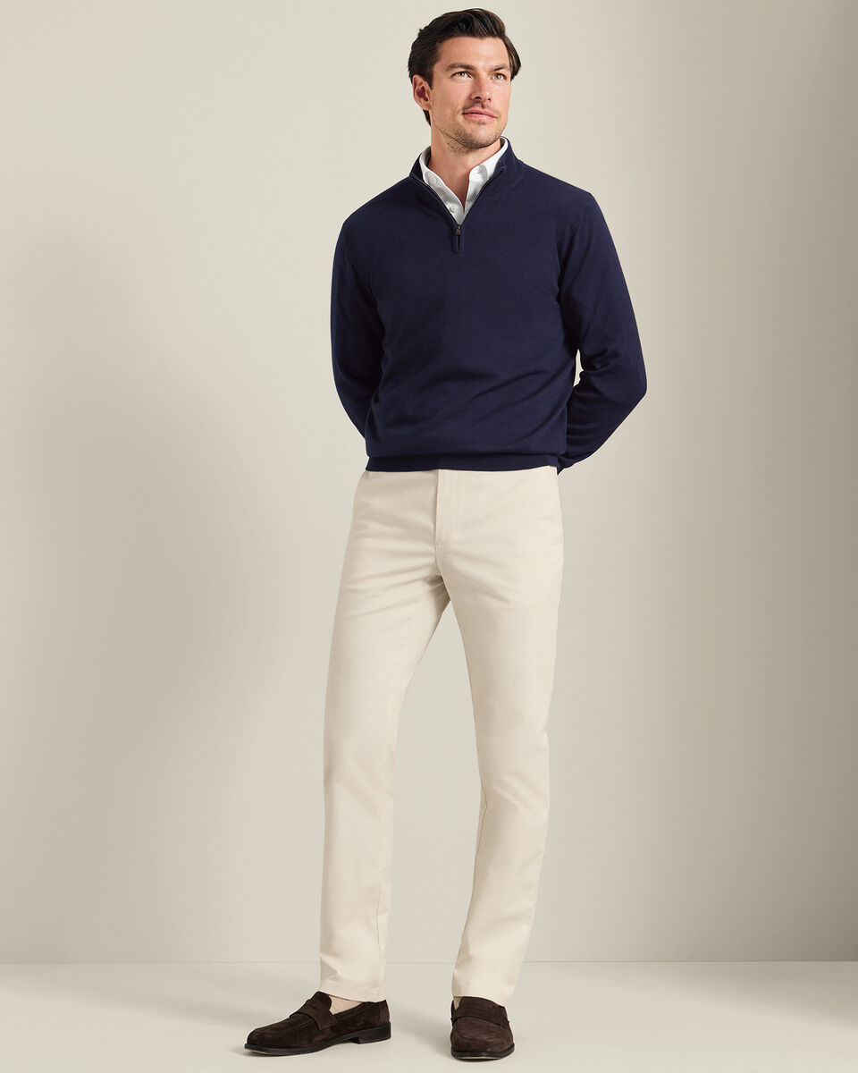 Ultimate Non-Iron Chinos - Ivory Main image