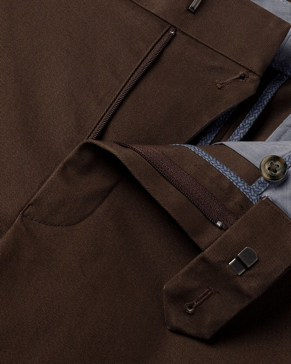 Ultimate Non-Iron Chinos - Chocolate Brown