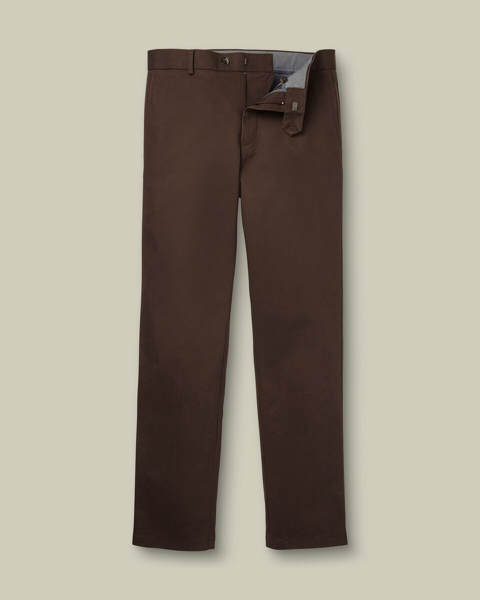 Ultimate Non-Iron Chinos - Chocolate Brown