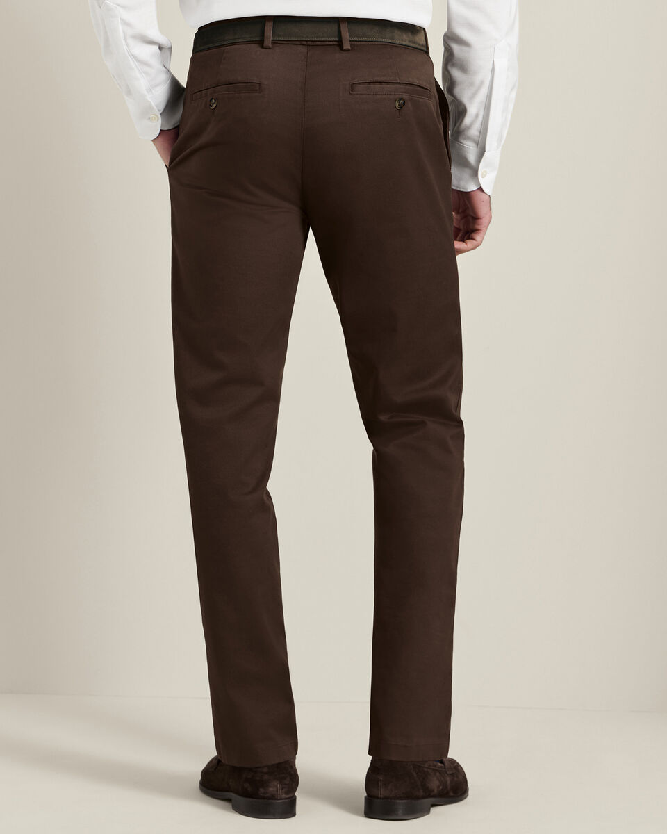 Ultimate Non-Iron Chinos - Chocolate Brown