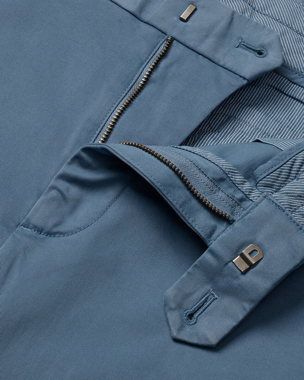 Casual Stretch Chinos – Airforce Blue