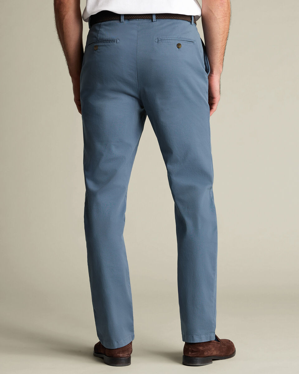 Casual Stretch Chinos – Airforce Blue