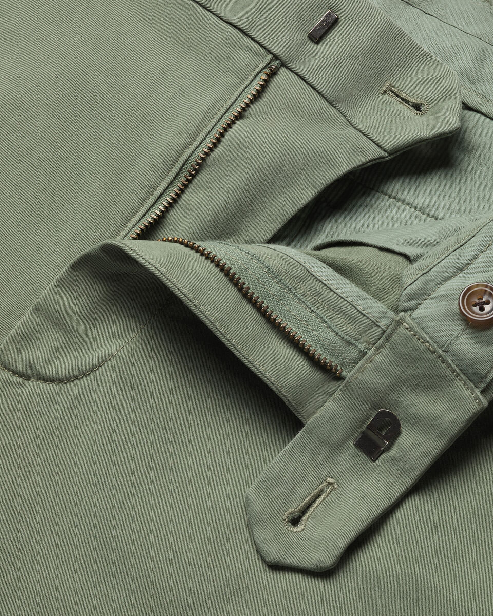 Casual Stretch Chinos - Green