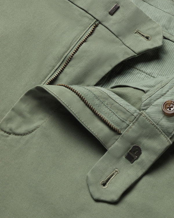 Casual Stretch Chinos - Green