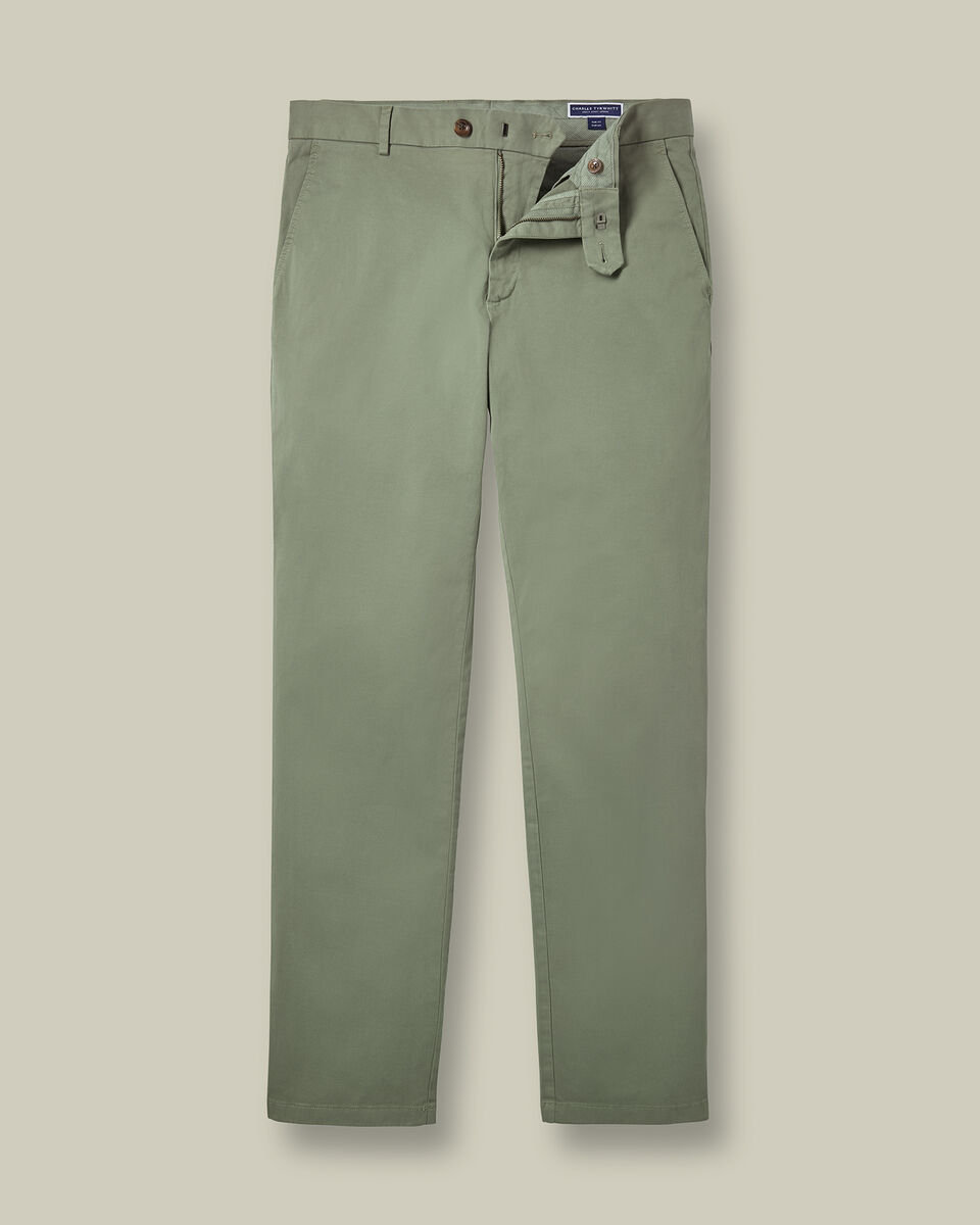 Casual Stretch Chinos - Green