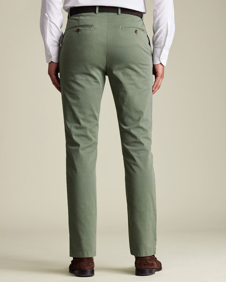 Casual Stretch Chinos - Green