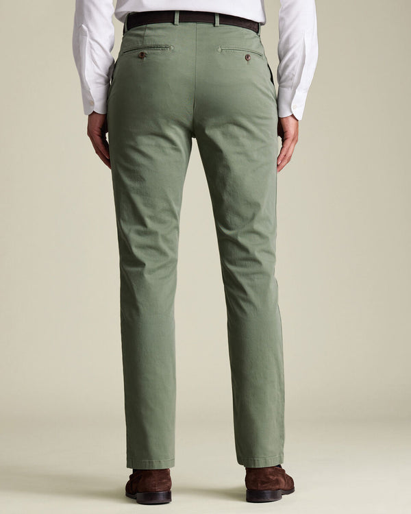Casual Stretch Chinos - Green
