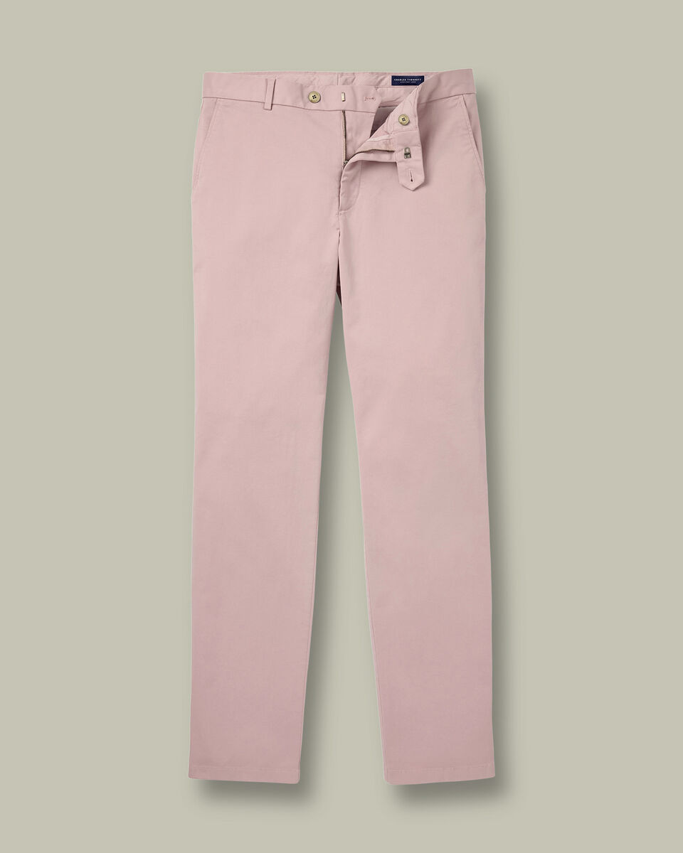 Casual Stretch Chinos – Pink