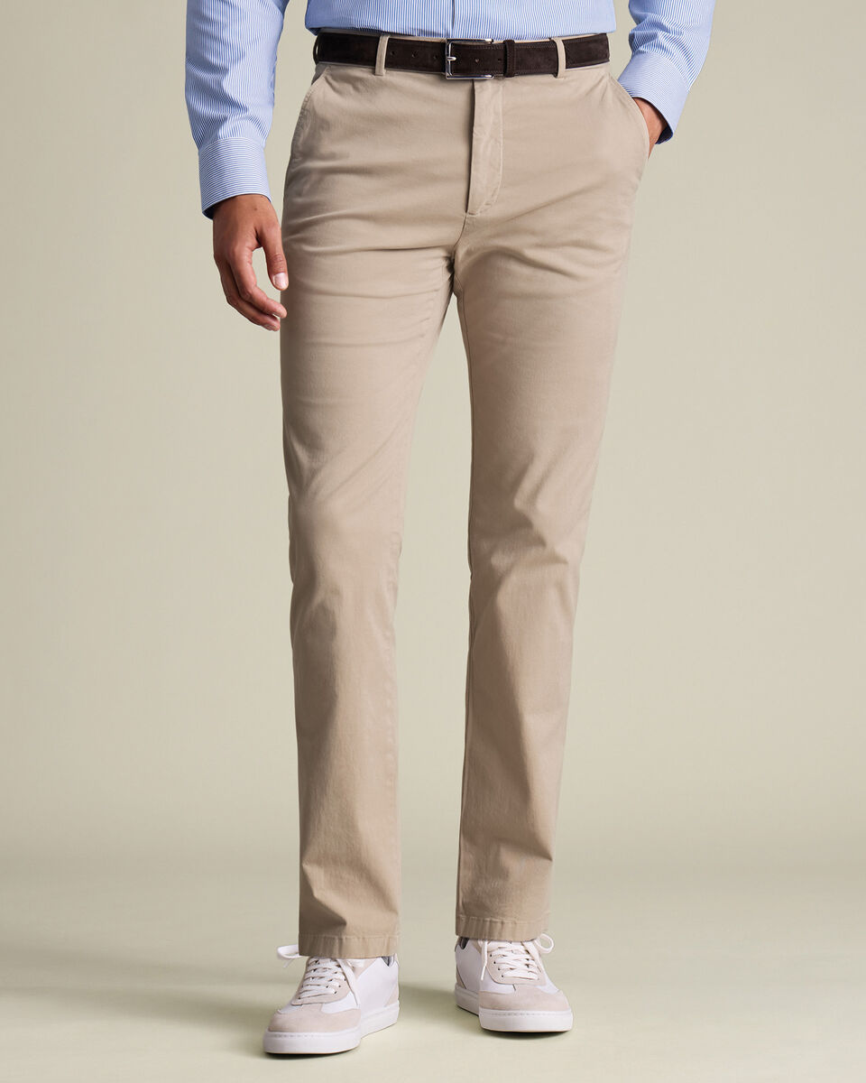 Casual Stretch Chinos - Tan