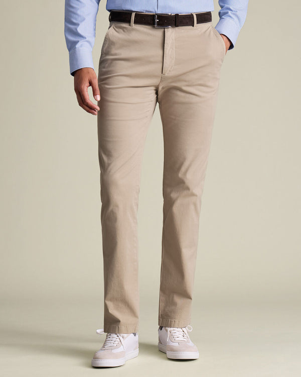 Casual Stretch Chinos - Tan