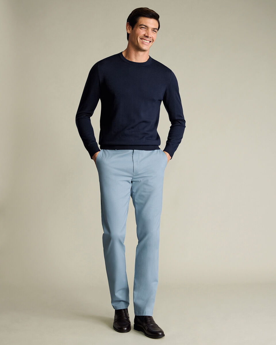Ultimate Non-Iron Chinos – Light Blue