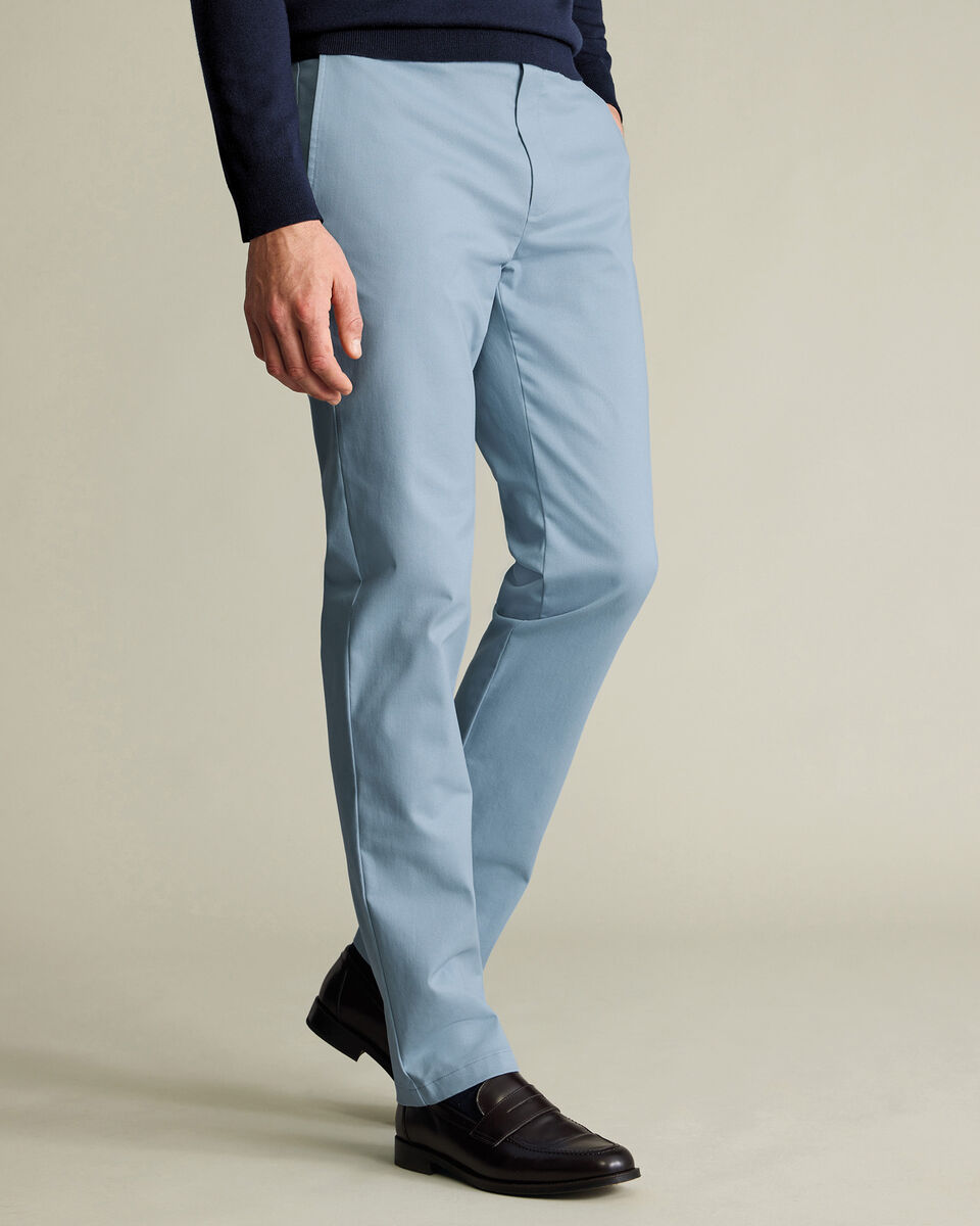 Ultimate Non-Iron Chinos – Light Blue