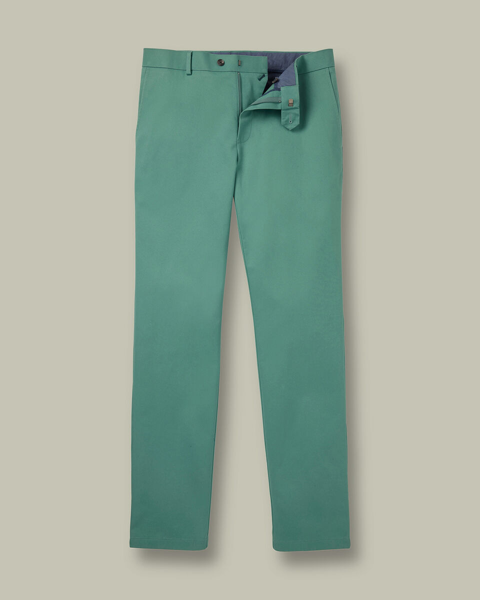 Ultimate Non-Iron Chinos – Mid Green