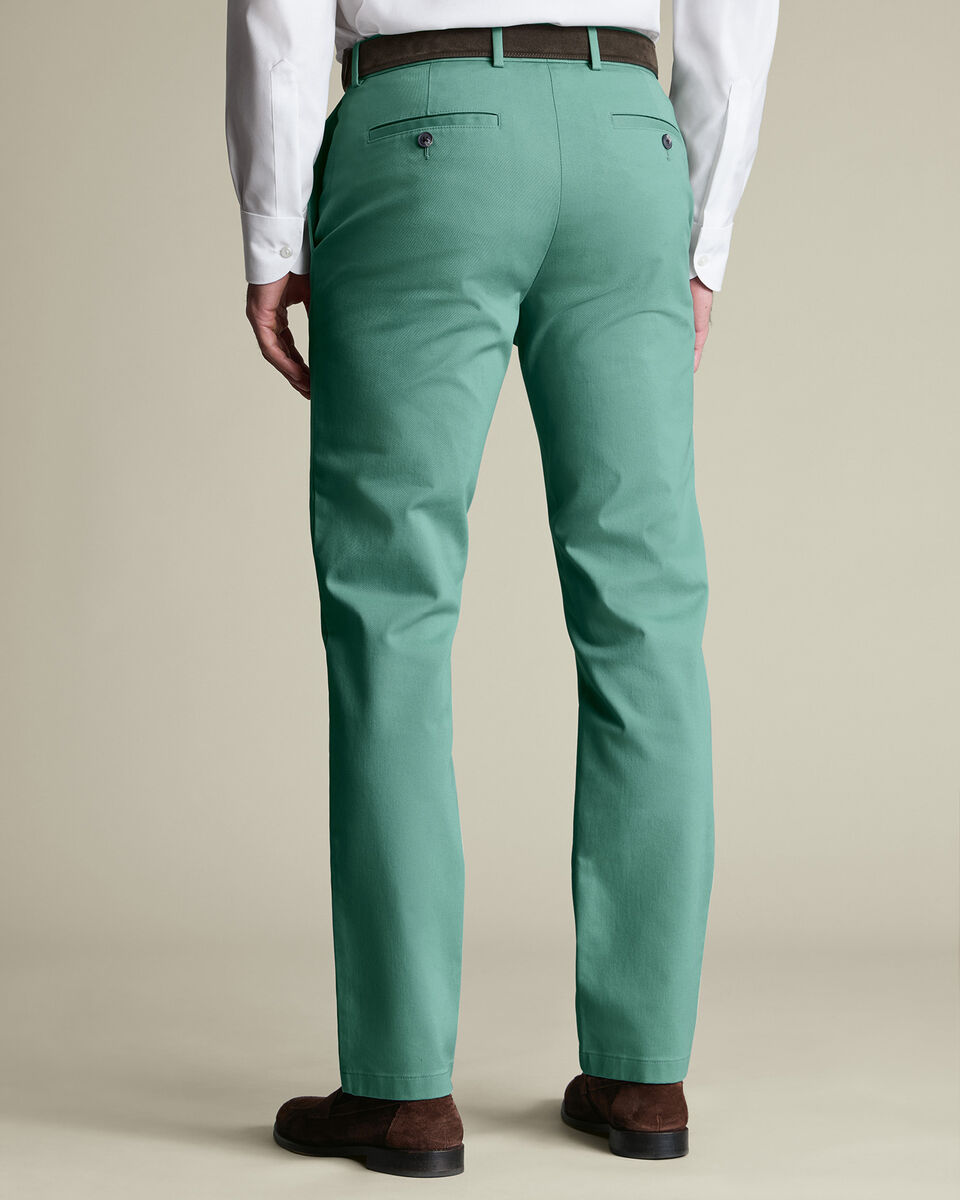 Ultimate Non-Iron Chinos – Mid Green