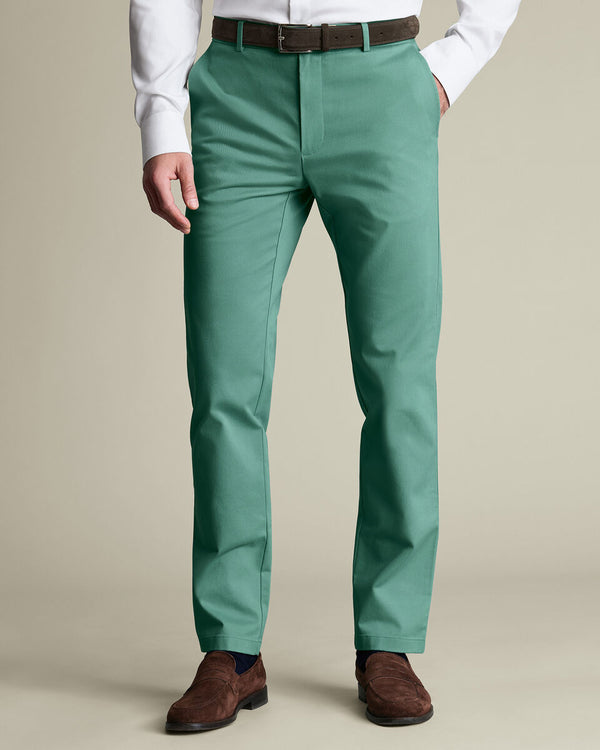 Ultimate Non-Iron Chinos – Mid Green