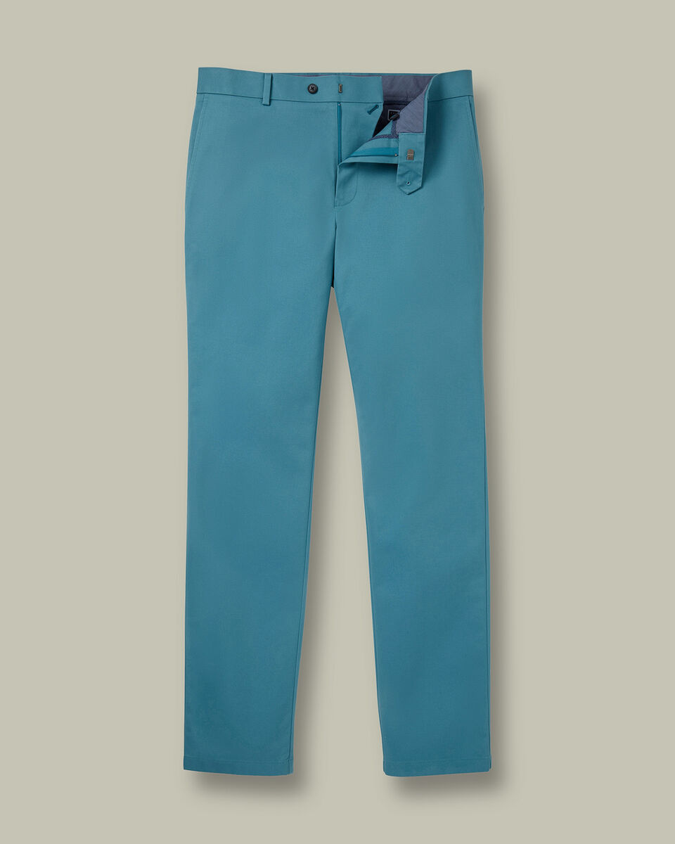 Ultimate Non-Iron Chinos – Teal Green