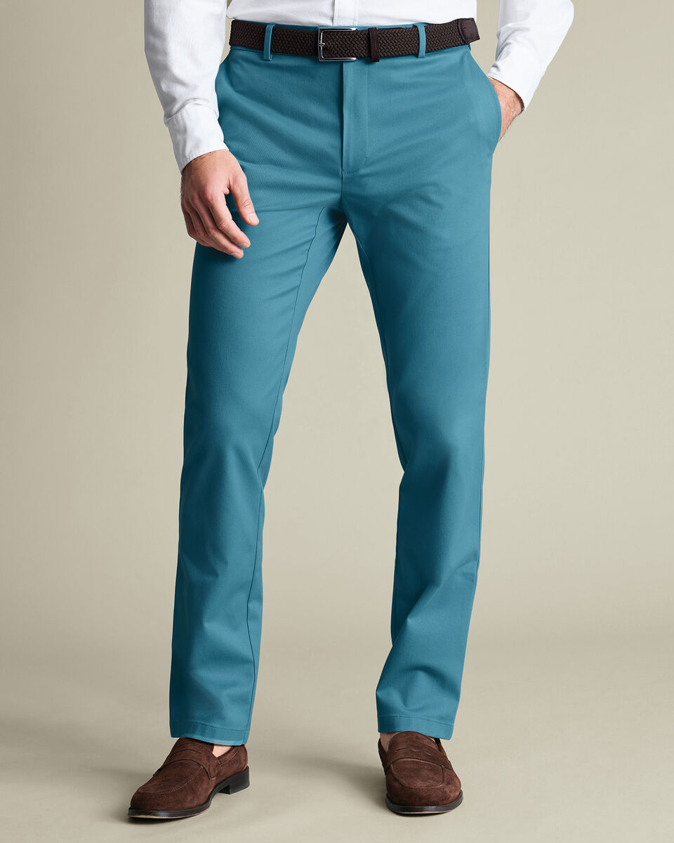 Ultimate Non-Iron Chinos – Teal Green